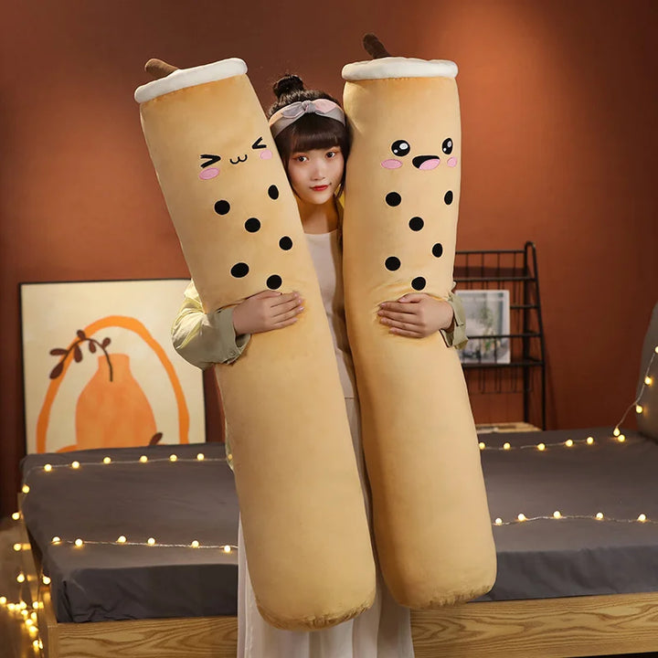 (Punidaman) Cute Bubble Tea Cup Plush Pillow
