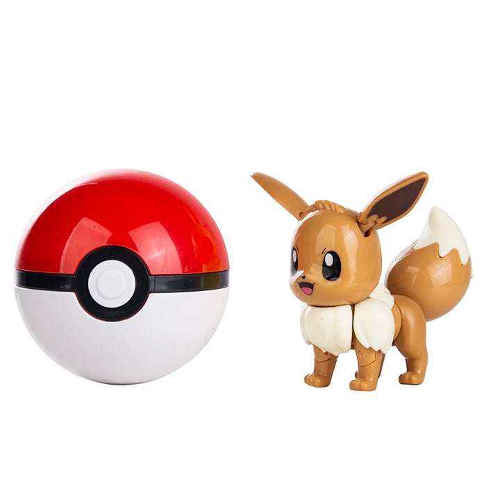 New Genuine Pokemon 9 Different Styles Toy Set Pokeball Pocket Monster Pikachu Eevee Charizard Gyarados Blastoise Figures Model