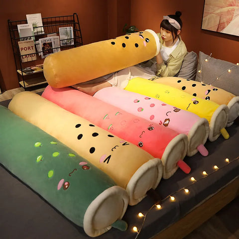 (Punidaman) Cute Bubble Tea Cup Plush Pillow