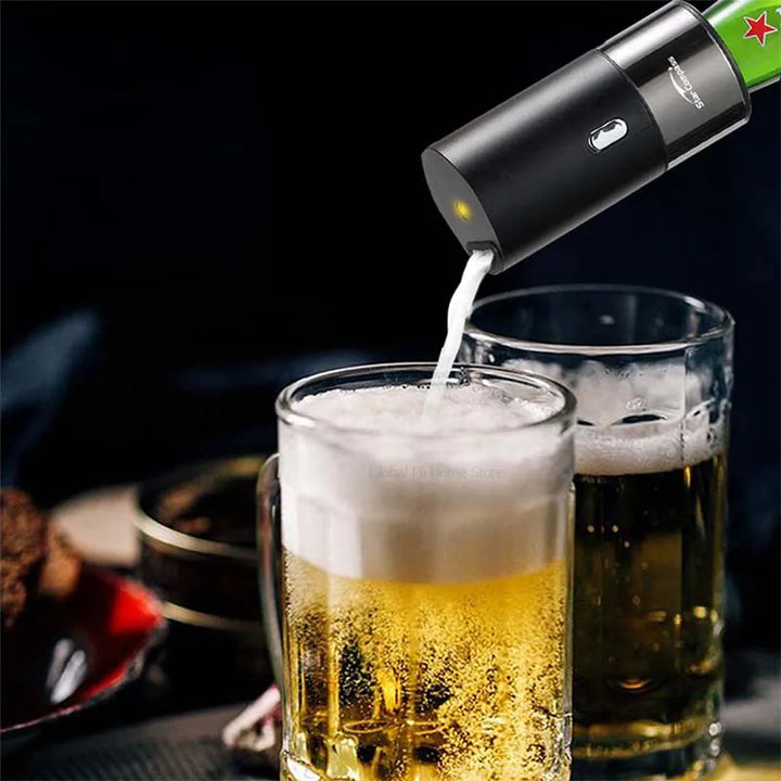 Portable Electric Beer Dispensers 40000 Times/s Ultrasonic Vibration Special Purpose For Bottled & Canned Beer Foam Machine