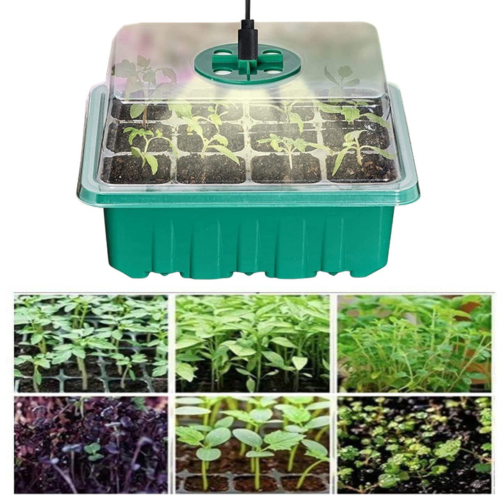 12-Well Seedling Pot w/ Lamp - Tinker's Way