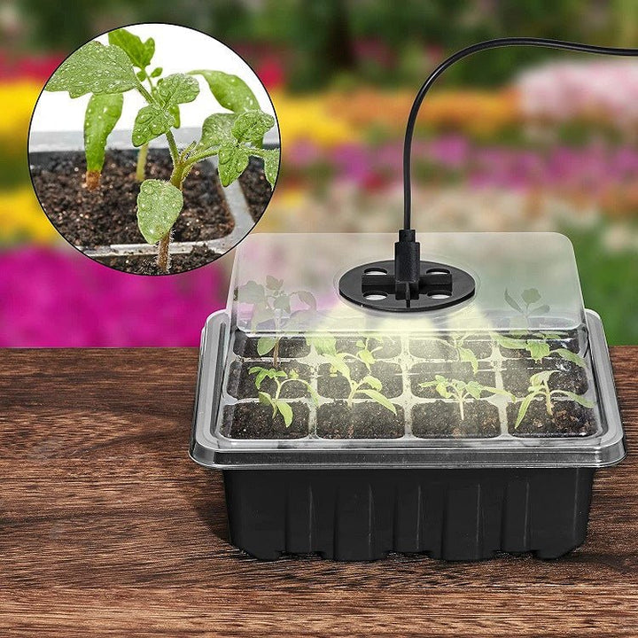 12-Well Seedling Pot w/ Lamp - Tinker's Way