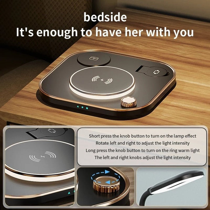 4-In-1 Qi Wireless Charger Lamp - Tinker's Way