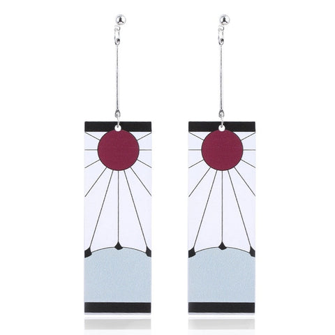 Kimetsu no Yaiba (Demon Slayer) Acrylic Earrings - Tanjiro Kamado