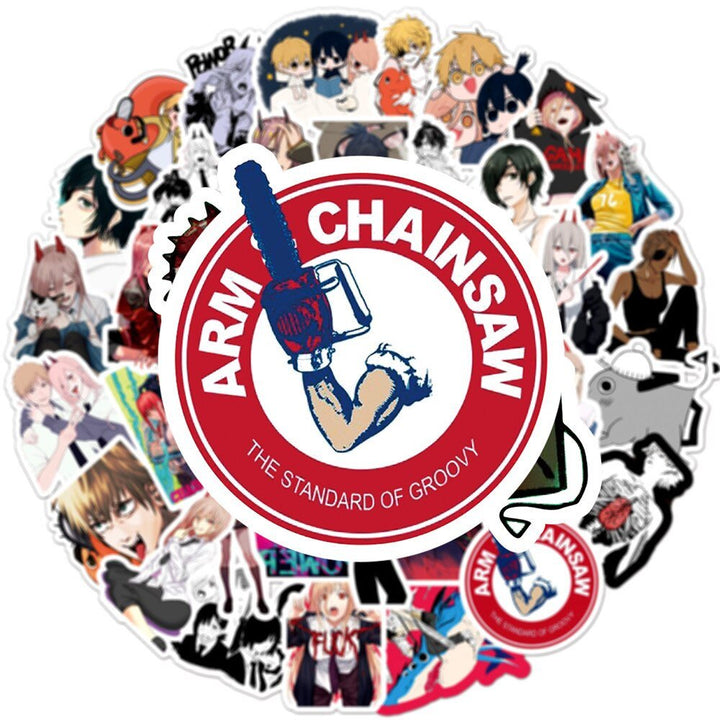 Assorted Chainsaw Man Stickers - Tinker's Way
