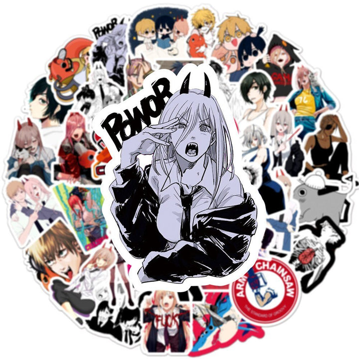 Assorted Chainsaw Man Stickers - Tinker's Way