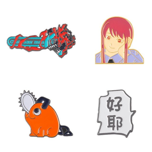 Chainsaw Man Pins & Brooch Set - Tinker's Way