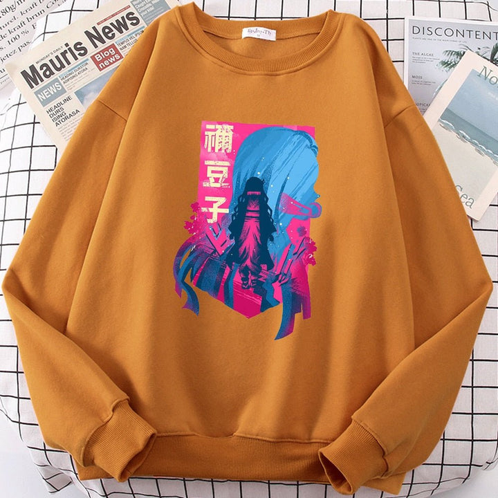 Demon Slayer (Nezuko Hamado) Harajuku Fleece Pullover - Tinker's Way
