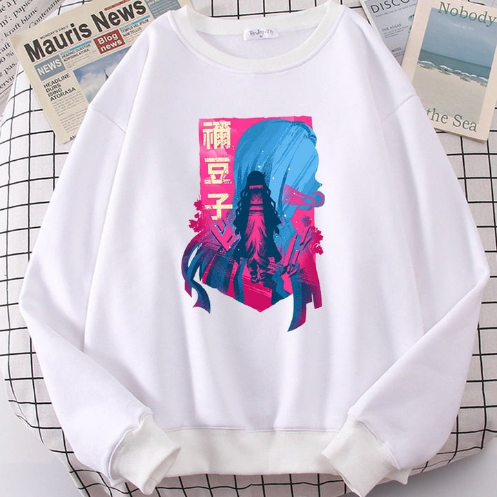 Demon Slayer (Nezuko Hamado) Harajuku Fleece Pullover - Tinker's Way