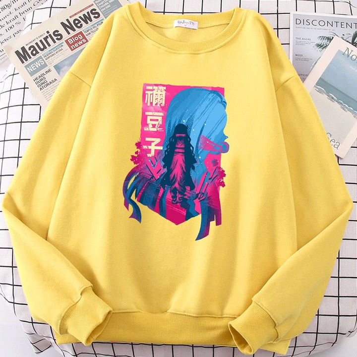 Demon Slayer (Nezuko Hamado) Harajuku Fleece Pullover - Tinker's Way
