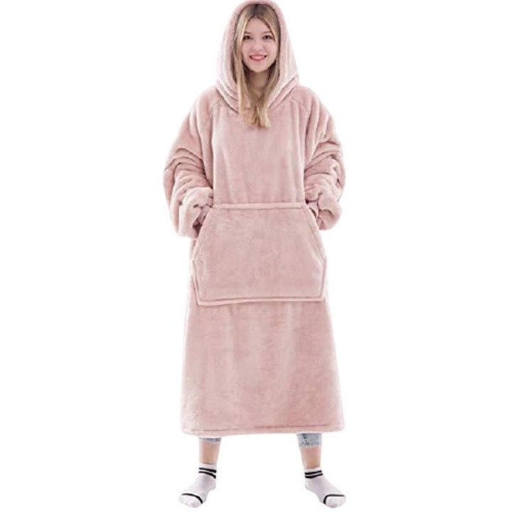 Flannel Blanket Hooded Robe - Tinker's Way