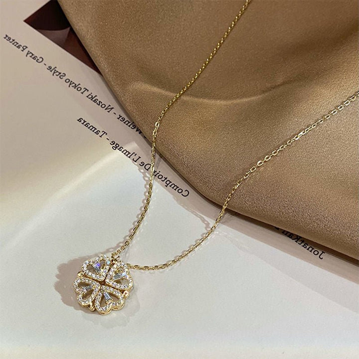 Folding Four-Leaf Clover Necklace - Tinker's Way