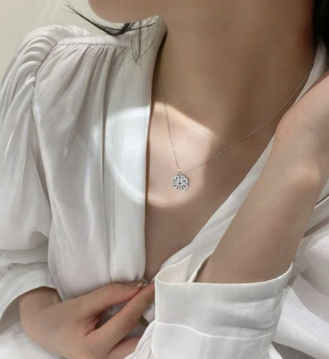 Folding Four-Leaf Clover Necklace - Tinker's Way