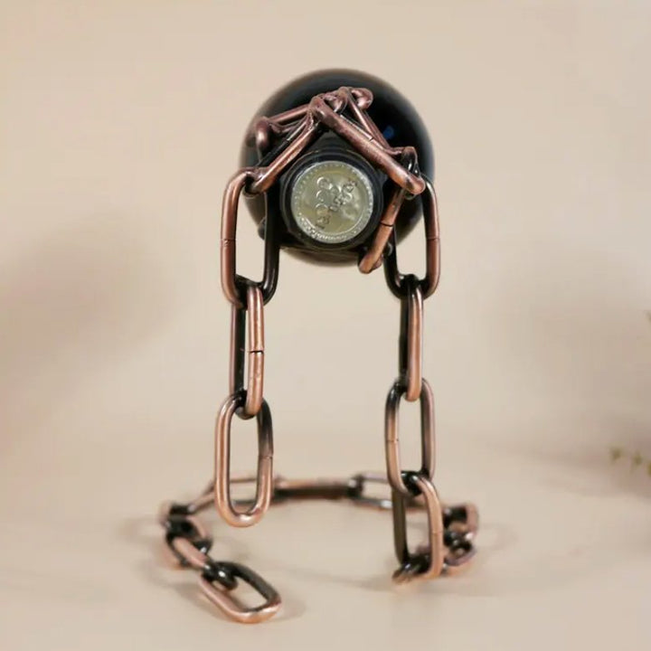 Magic Iron Chain Wine Bottle Holder - Tinker's Way