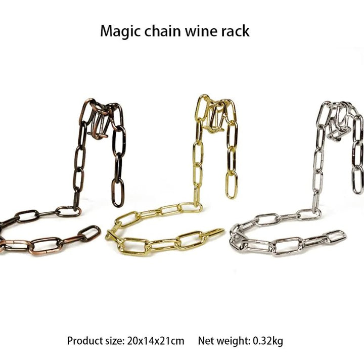 Magic Iron Chain Wine Bottle Holder - Tinker's Way