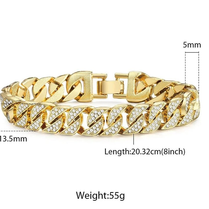 Miami-Curb Cuban Chain Bracelet - Tinker's Way