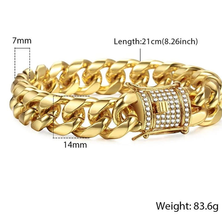 Miami-Curb Cuban Chain Bracelet - Tinker's Way