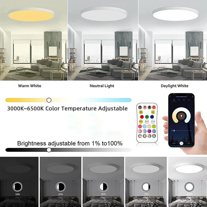 RGB Slim Ceiling Light - Tinker's Way