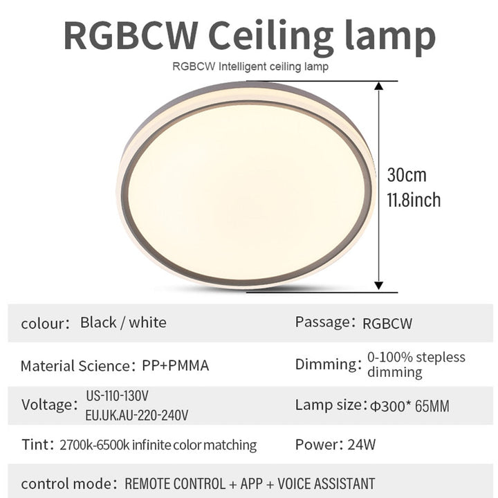 RGB Slim Ceiling Light - Tinker's Way