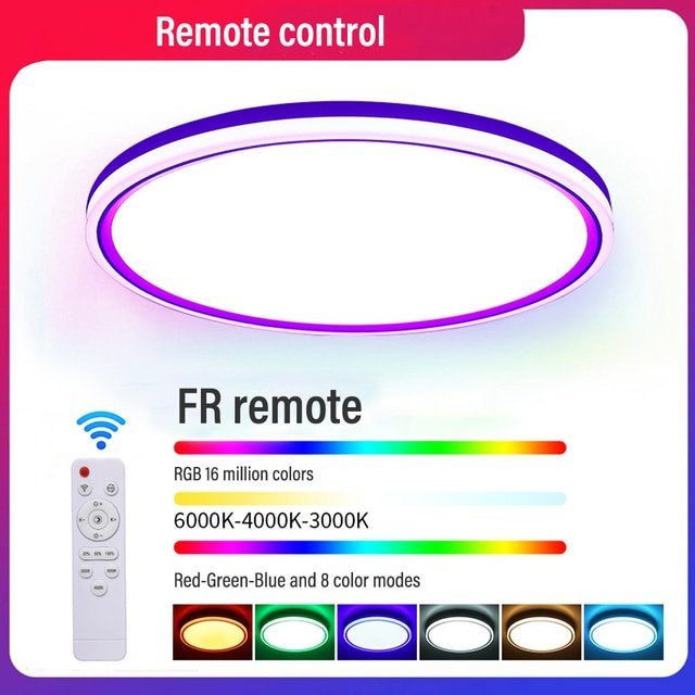 RGB Slim Ceiling Light - Tinker's Way