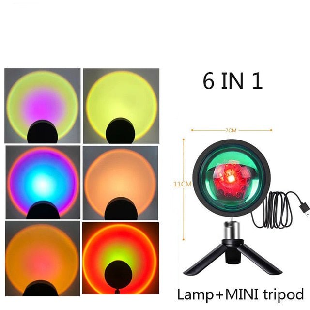 RGB Sunset Light Lamp - Tinker's Way
