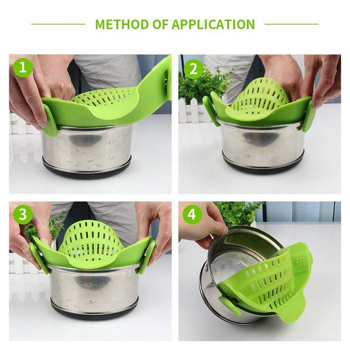 Universal Silicone Clip-on Strainer - Tinker's Way