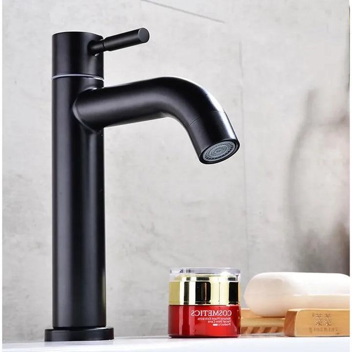 Touch Basin Faucet SDSN SUS304 Stainless Steel Single Cold Bathroom Basin Faucet Sensor Black Basin Faucet Touch Control Faucets