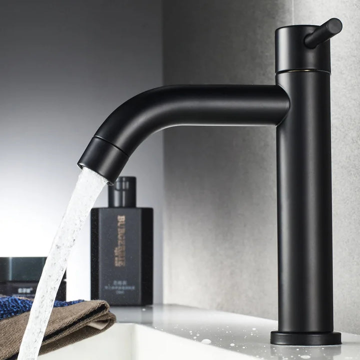 Touch Basin Faucet SDSN SUS304 Stainless Steel Single Cold Bathroom Basin Faucet Sensor Black Basin Faucet Touch Control Faucets