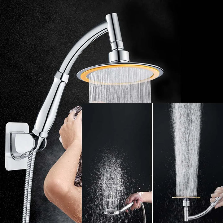 6 Inch High Pressure 360 Adjustable Large Round Big Rainfall Sprayer Bathroom Hand Held Shower Head Accessories Faucet Spa
