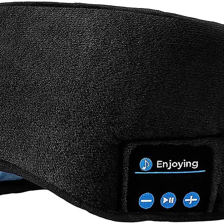 Sleep Headphones Bluetooth Eye Mask Wireless Bluetooth Music Travel Handsfree Sleeping Mask with Built-in Speakers Microphone