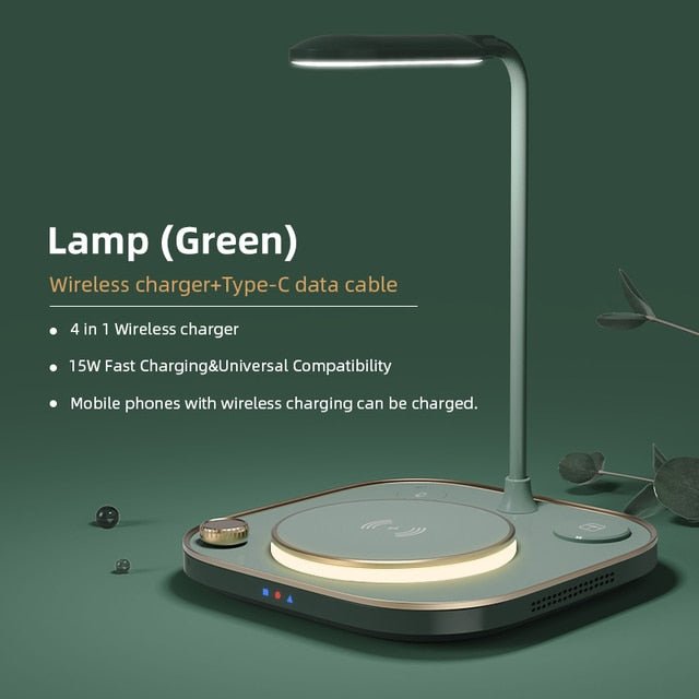4-In-1 Qi Wireless Charger Lamp - Tinker's Way