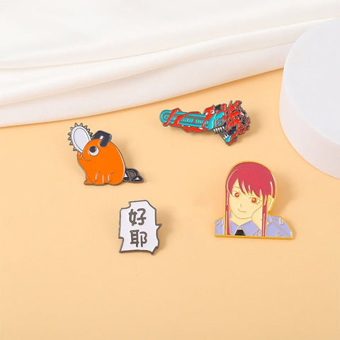 Chainsaw Man Pins & Brooch Set - Tinker's Way