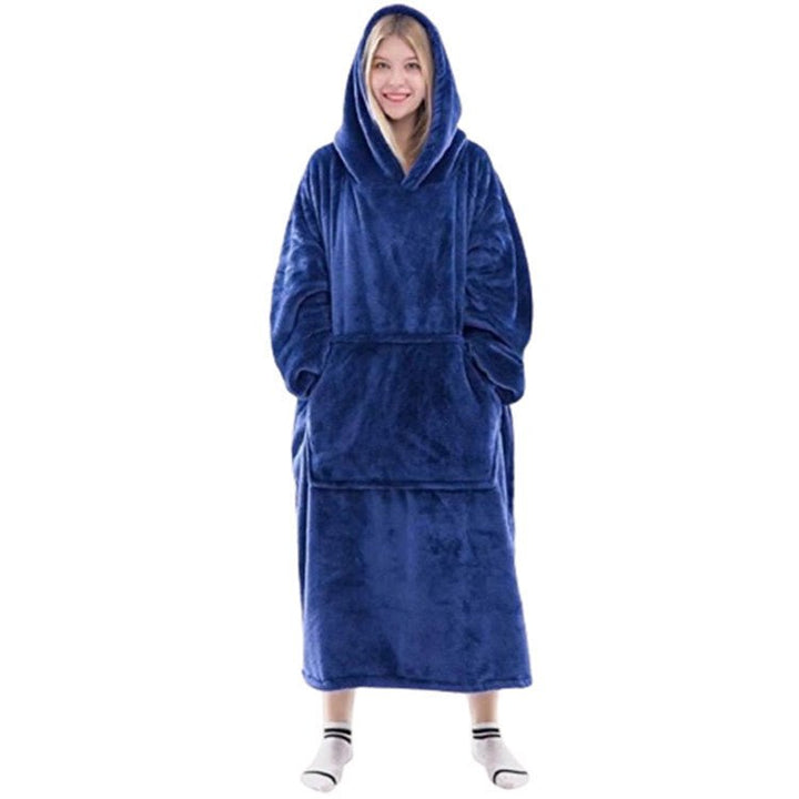 Flannel Blanket Hooded Robe - Tinker's Way