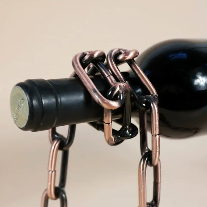 Magic Iron Chain Wine Bottle Holder - Tinker's Way