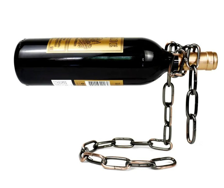 Magic Iron Chain Wine Bottle Holder - Tinker's Way