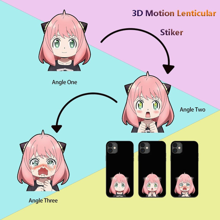 Mini 3D Motion/Moving Anime Stickers - Tinker's Way